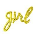 Girl Foil Balloon, Colour: Gold, Type: girl