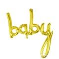 Baby Foil Balloon, Colour: Gold, Type: baby