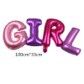Girl word Foil Balloon, Colour: Multi-Colour, Type: Girl foil balloon
