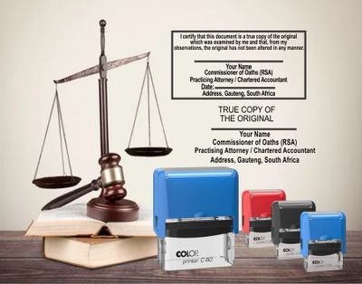 Commissioner of Oaths Stamps