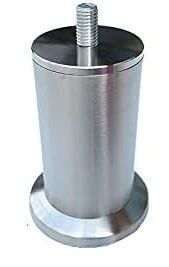 RVS Ronde poten, 12 cm