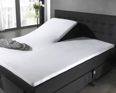 Molton Split Topper Fitted Sheet White