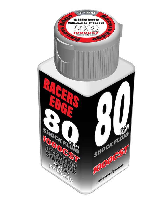 80 Weight, 1,000cSt, 70ml 2.36oz Pure Silicone Shock Oil