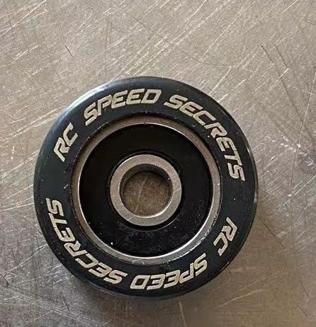 Black Mamba Wheelie Bar Wheels WITH INSERTS- Pair (1.2&quot; Tall)