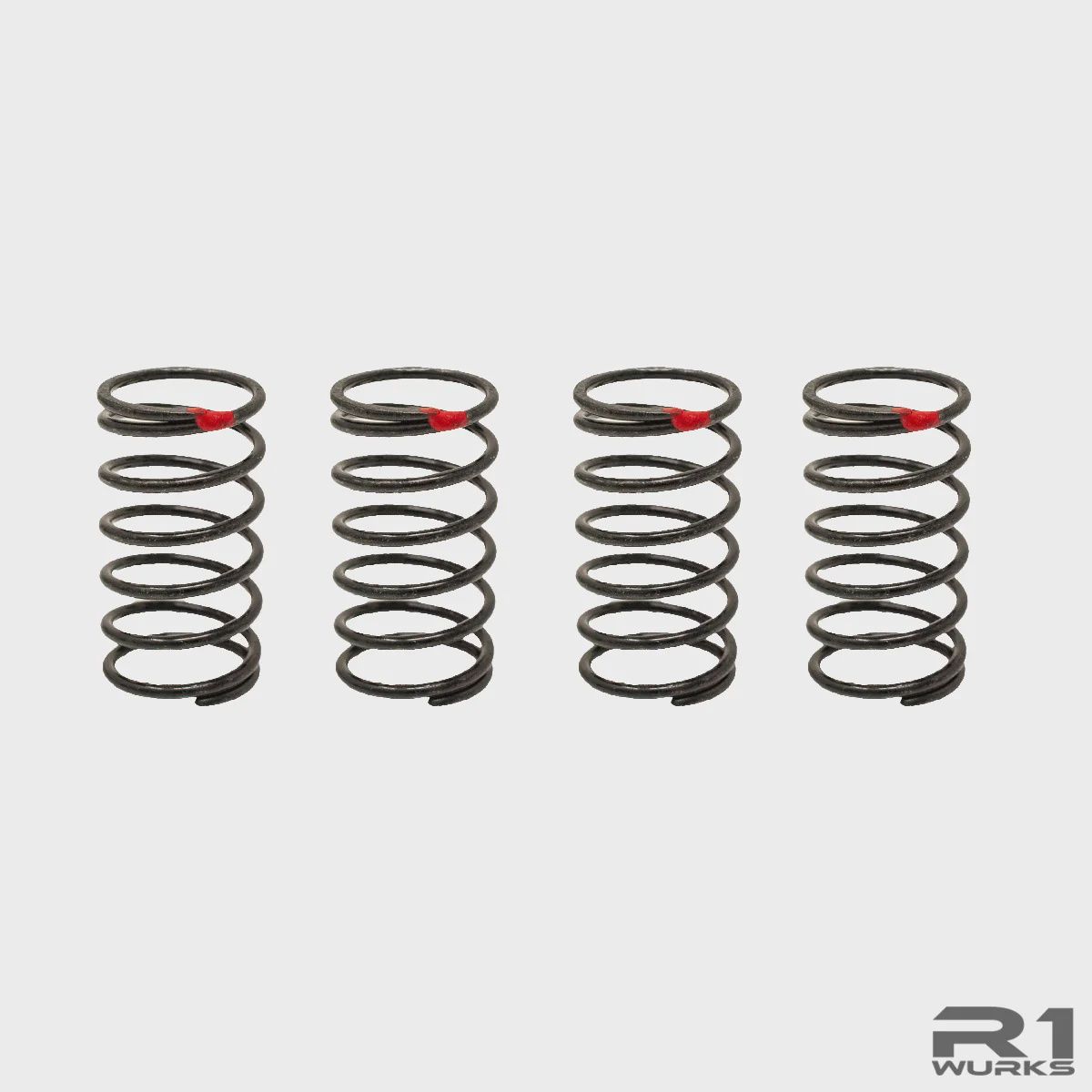 R1WURKS Springs for DC1 V2 shocks ( 10-13lb), Weight: 10lb (Red)
