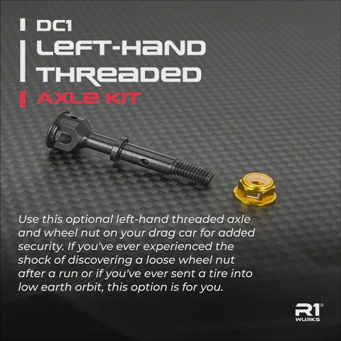 R1WURKS DC1 Left-Hand Threaded Axle Kit