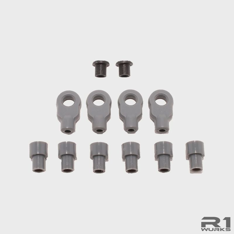 R1WURKS DC1 Shock Ends And Insert Set (Injection Molded)