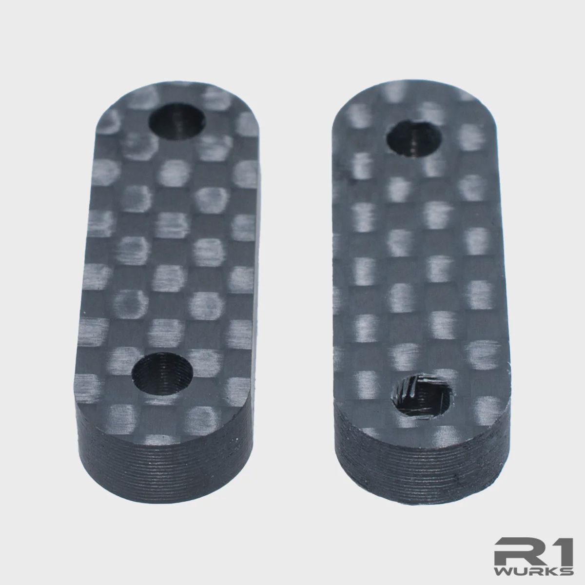 R1WURKS DC1 Carbon Fiber Front Cross Bar Riser Set