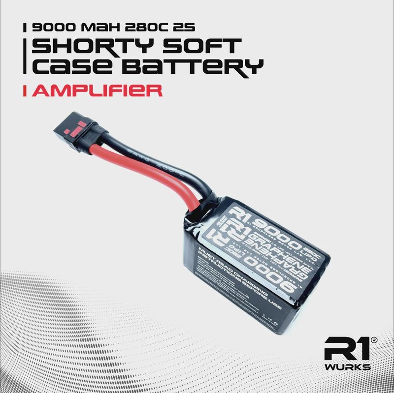 R1WURKS 9000 mah 280c 2S  Battery (6 Gauge)