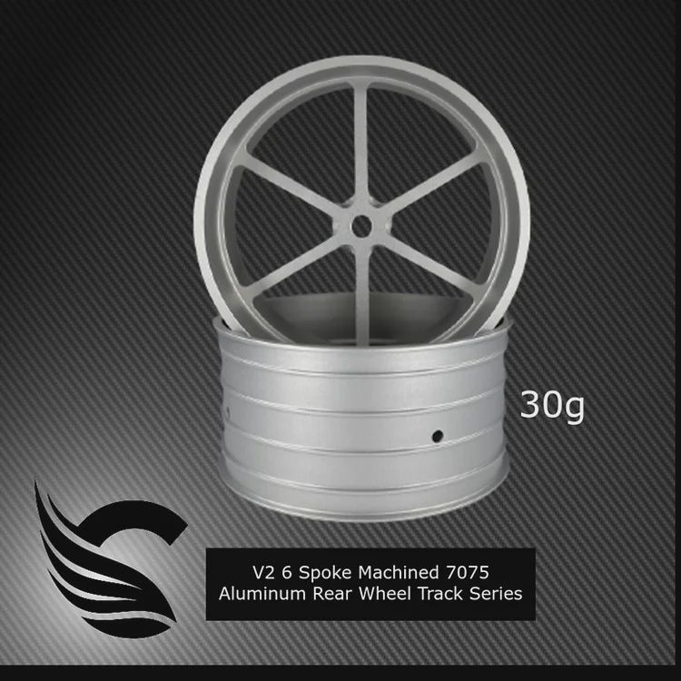 V2 7075 Aluminum TRACK Series Rear Drag Wheels (2 wheels)