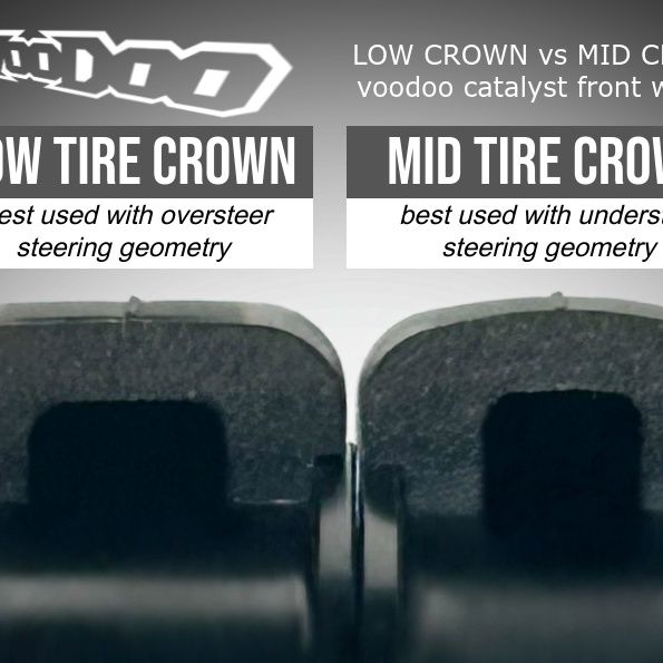 VooDoo Catalyst 6 Spoke Machined Nylon Front Drag Wheels "Narrow Profile" (Mid Crown)(2)
