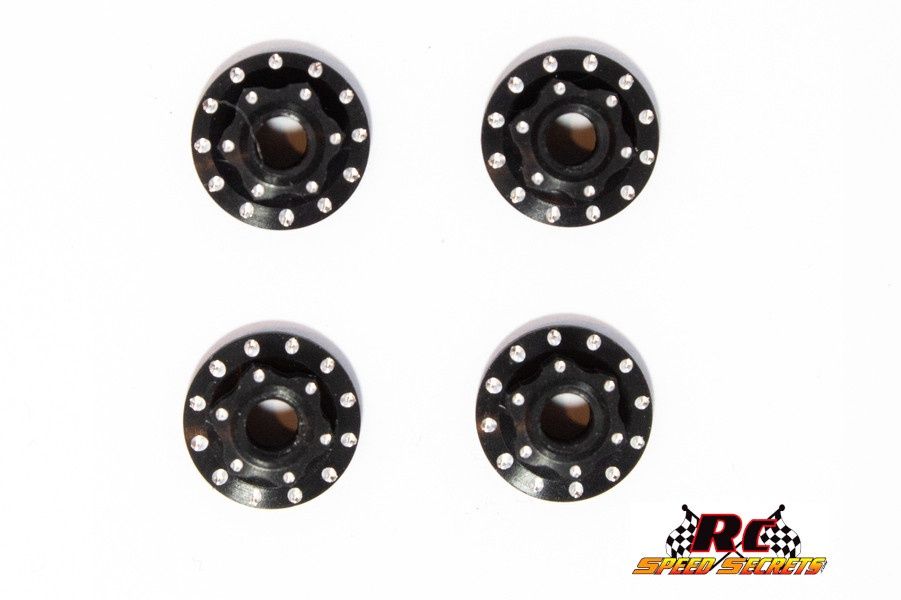 Low Profile 100+ MPH Wheel Nut Kit v2 M4, Color: Black