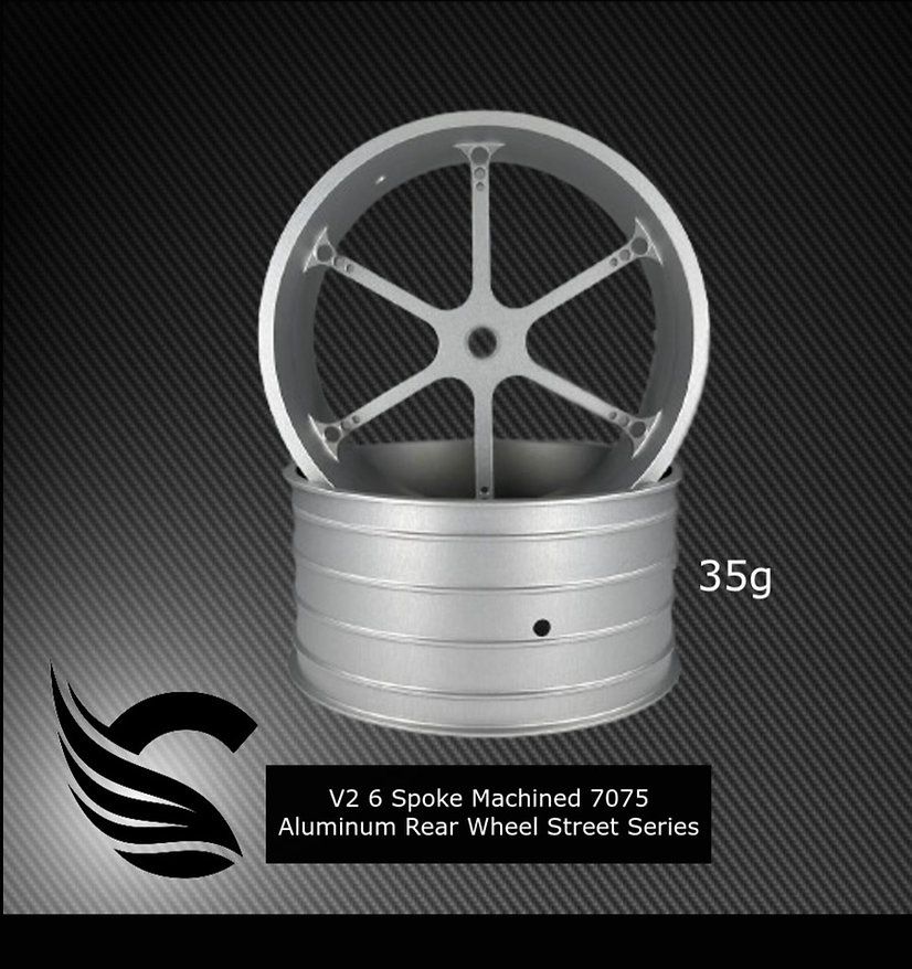 V2 7075 Aluminum STREET Series Rear Drag Wheels (2 wheels)