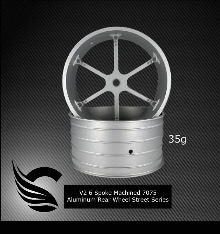 V2 7075 Aluminum STREET Series Rear Drag Wheels (2 wheels)