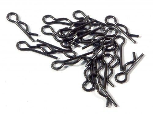 Body Clip, 6mm, Black, (20pcs)