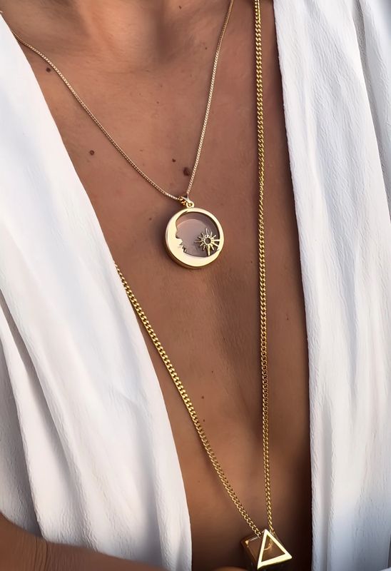 Yin Crystal Gold Nekclace