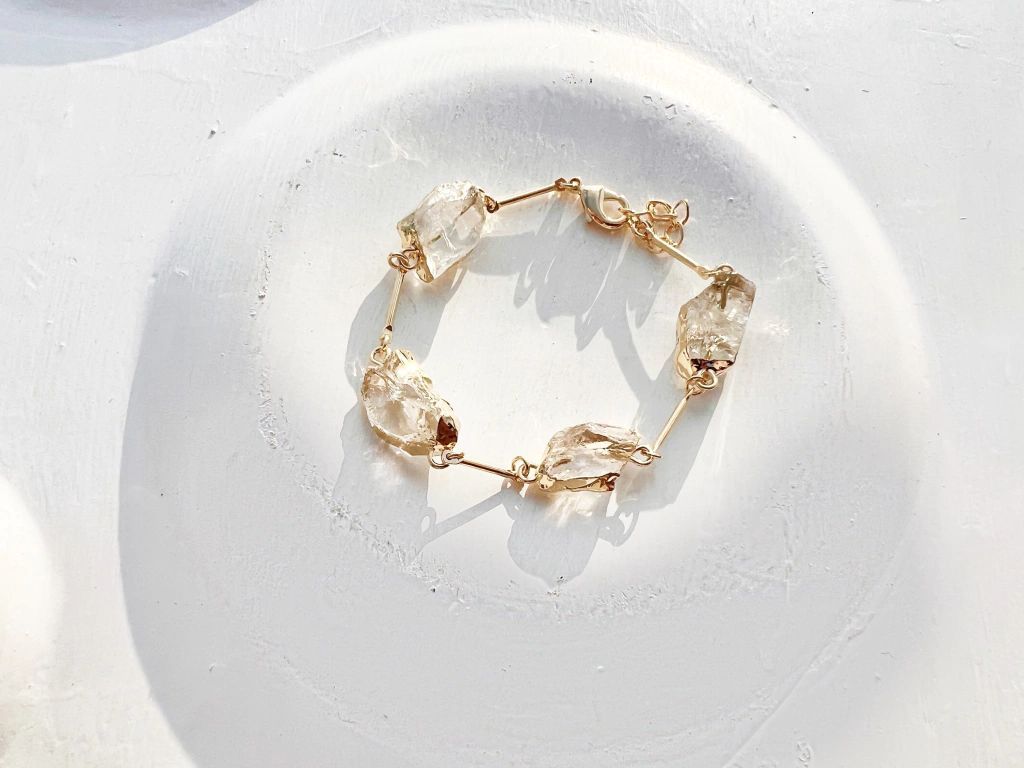Pulseira Eleva Cristal dourado