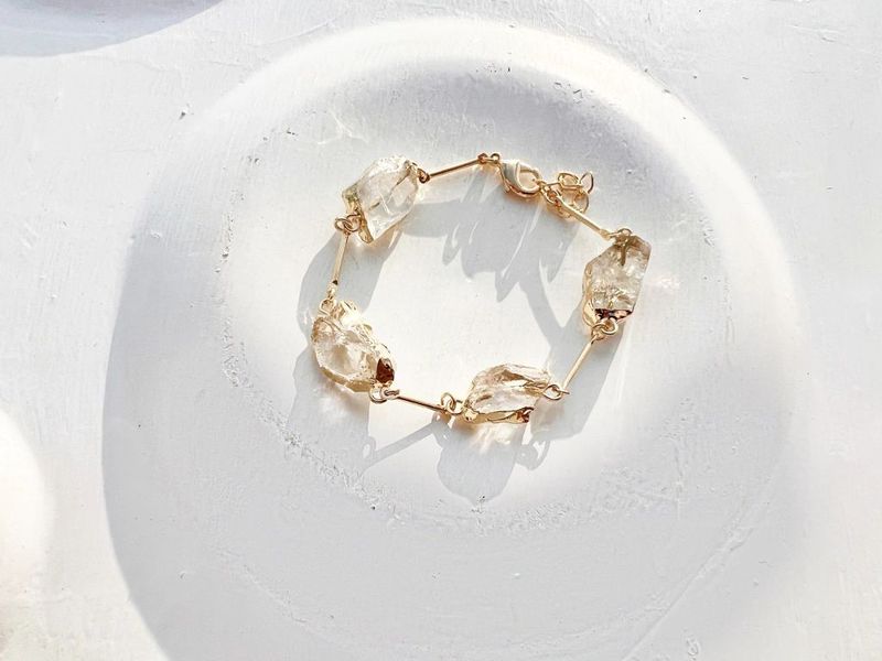 Pulseira Eleva Cristal dourado