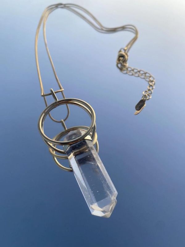 Nova Crystal Gold Necklace