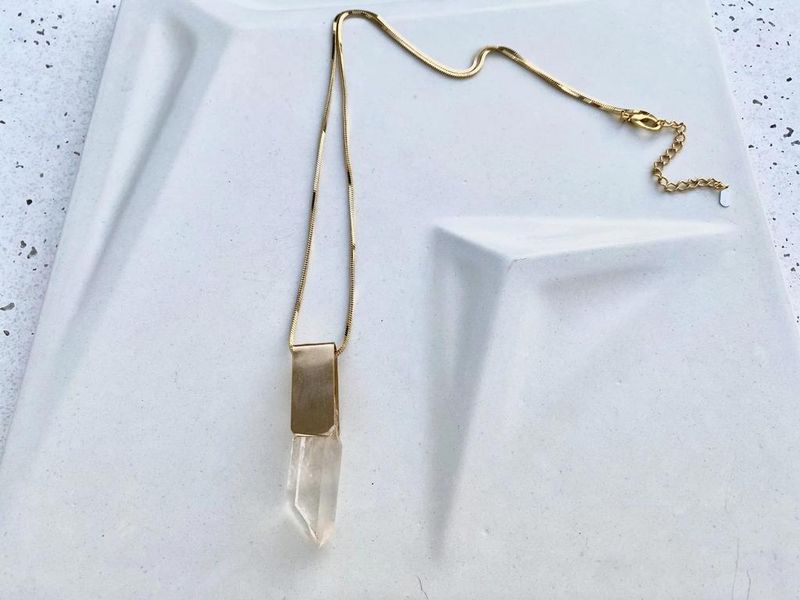 Pure Crystal Gold Necklace