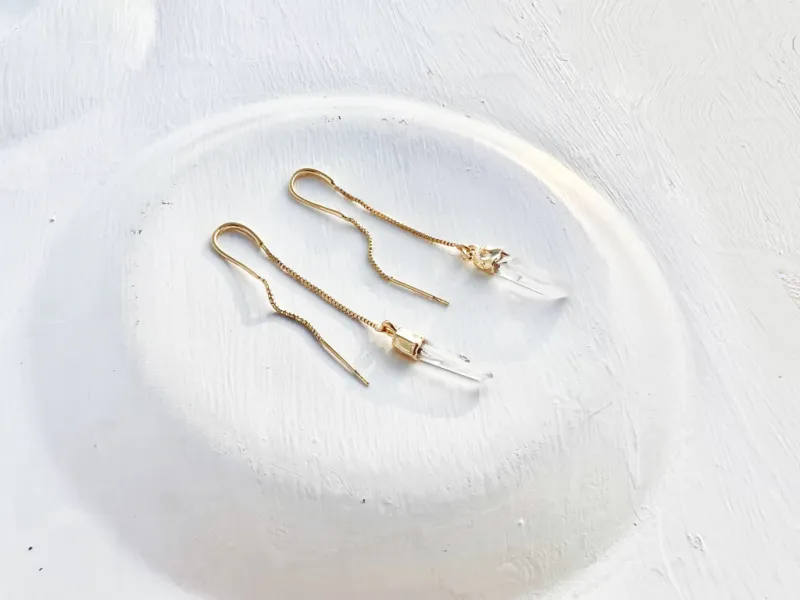 Dilly Crystal Gold Earrings