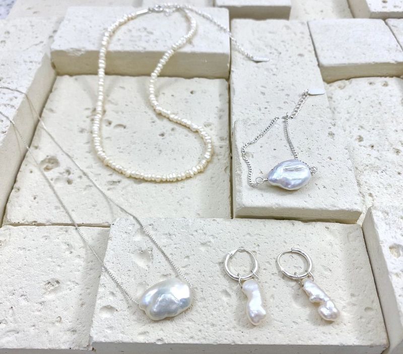 Pearl Choker ((silver))