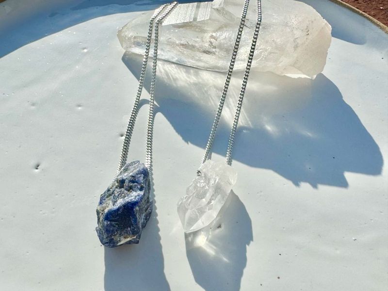 Laos Sodalite Silver Scapular