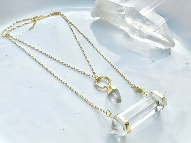 Colar 4 em 1 Prana Cristal dourado