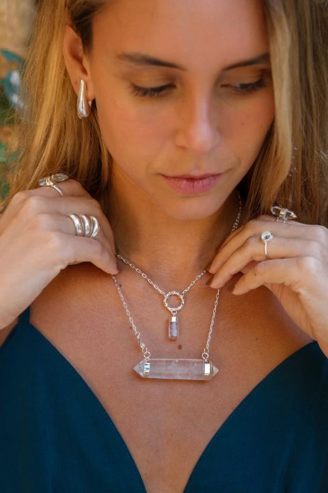 4-in-1 Prana Crystal Gold Necklace
