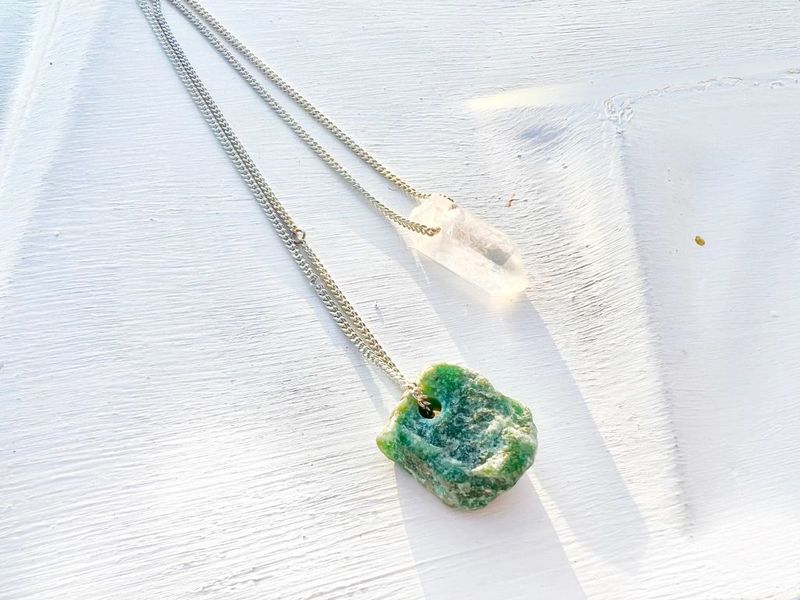Laos Amazonite Silver Scapular