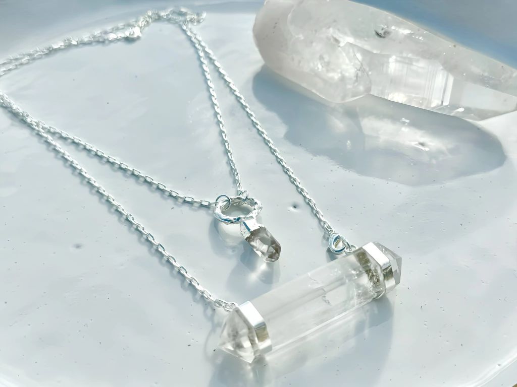 Colar 4 em 1 Prana Cristal prateado