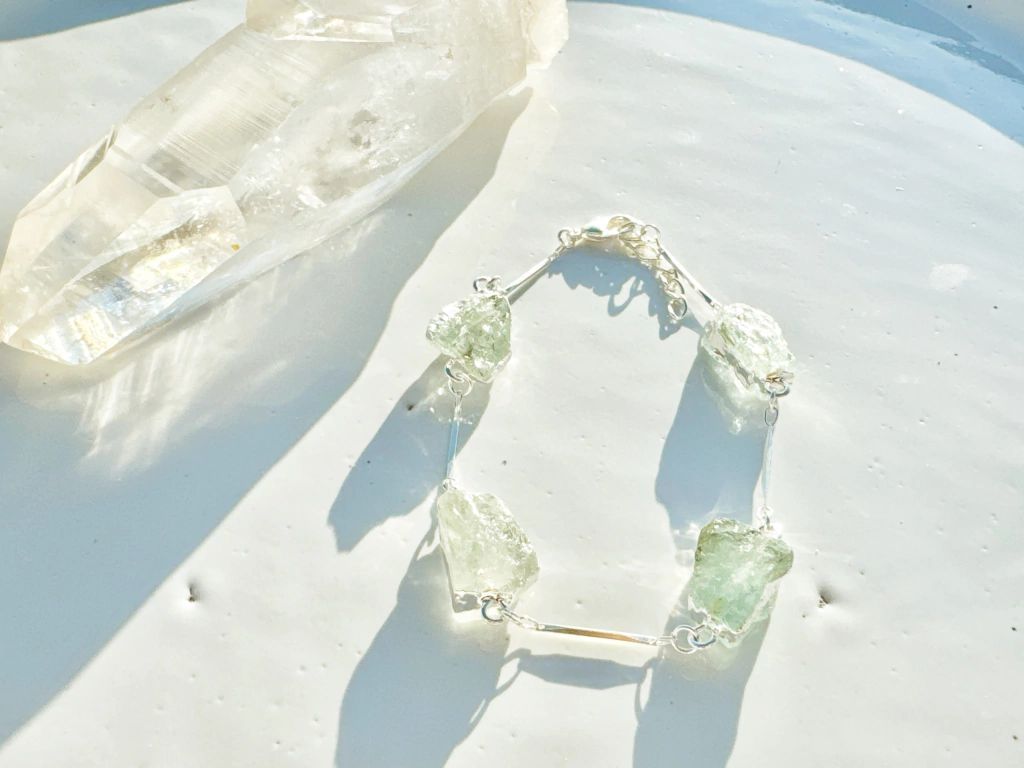 Pulseira Eleva Água-marinha prateado