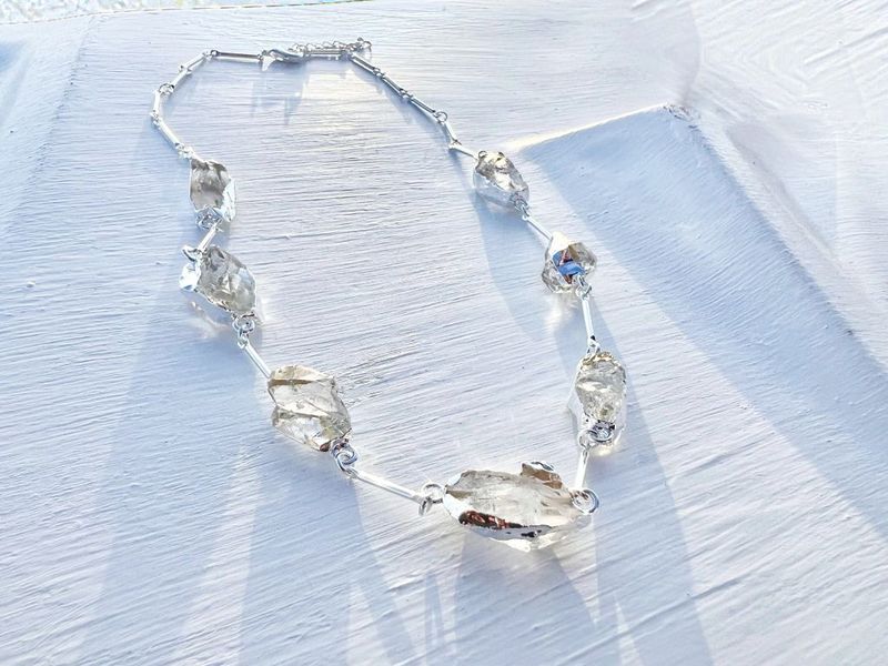Colar Eleva Cristal prateado
