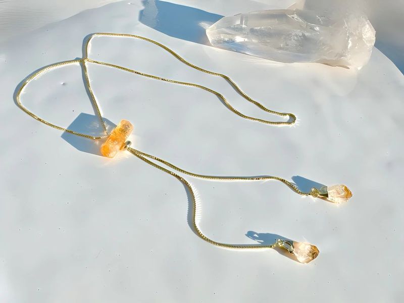 Golden Sirius Citrine Necklace