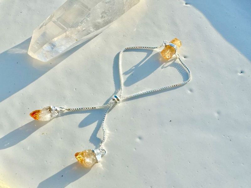 Sirius Citrine Silver Bracelet