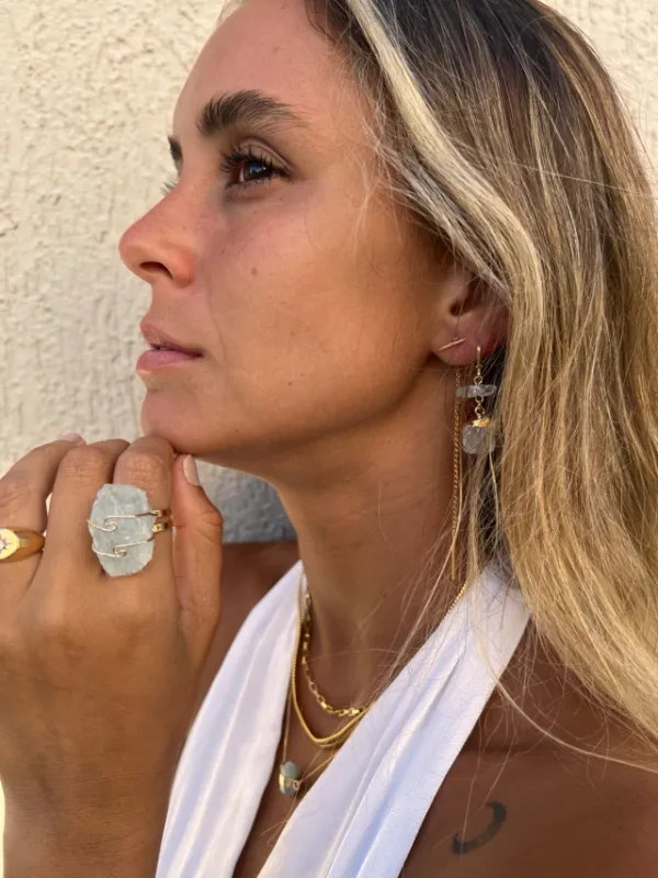 Golden Haste Earring