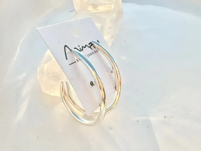 Noa Silver Hoop