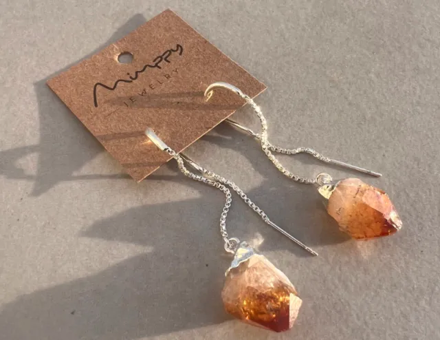 Dilly Citrine Silver Earring