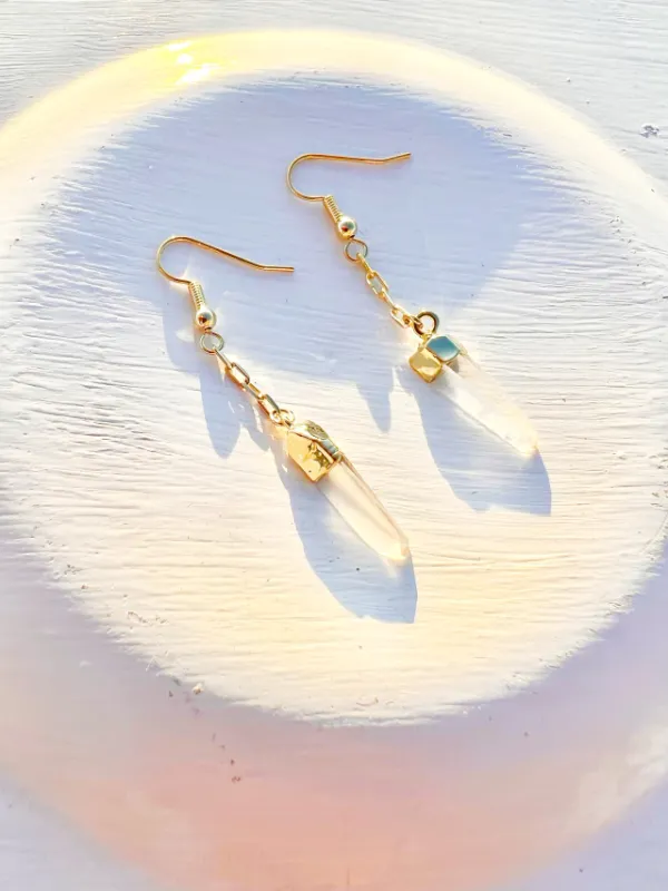 Joy Crystal Gold Earrings