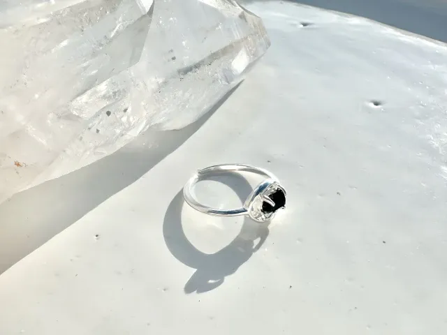Silver Capri Tourmaline Ring