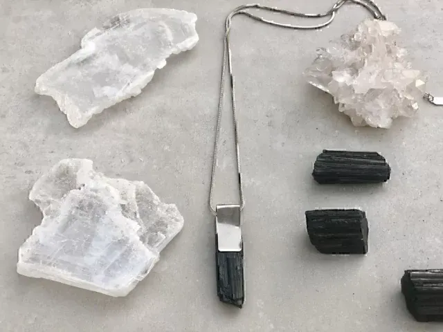 Pure Tourmaline Silver Necklace