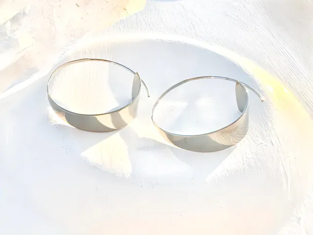 Nara Silver Hoop