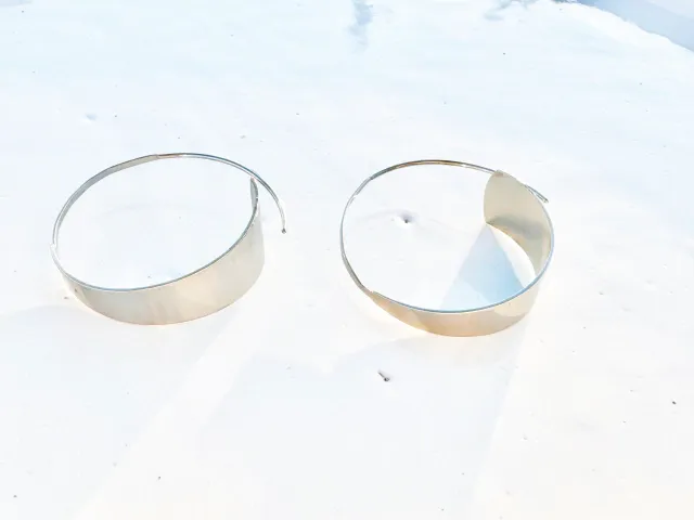 Nara Silver Hoop