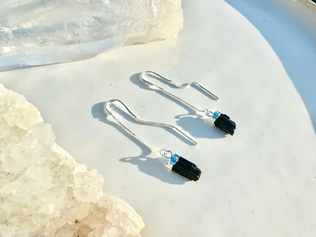 Dilly Silver Tourmaline Earrings