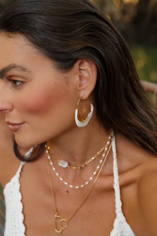 Noronha Choker Golden Baroque Pearl