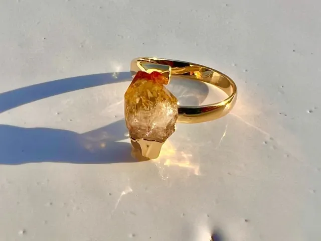 Joy Citrine Gold Ring