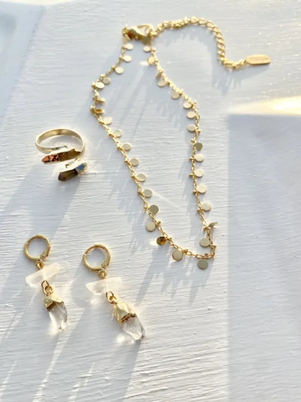 Zee Crystal Gold Ring