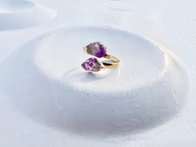 Zee Amethyst Gold Ring