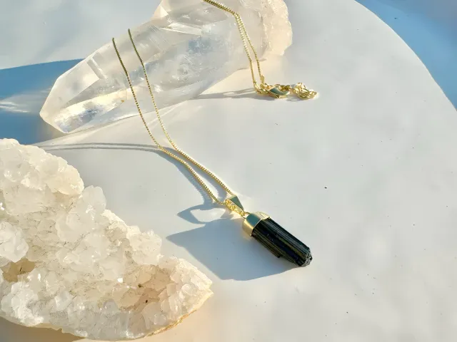 Fine Tourmaline Gold Necklace