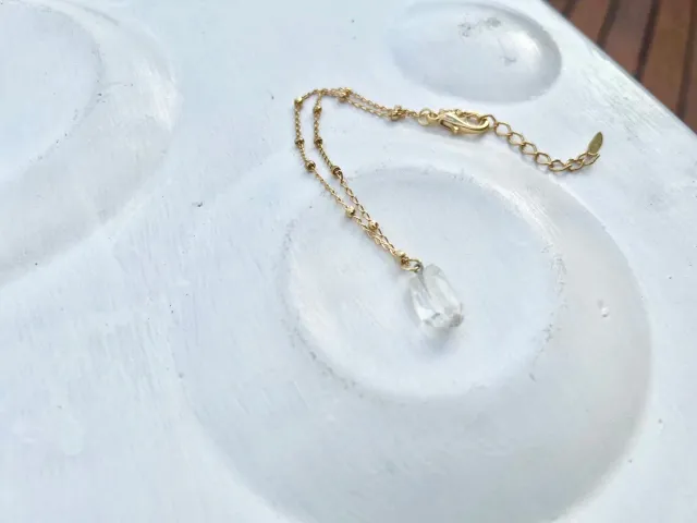 Golden Crystal Anklet